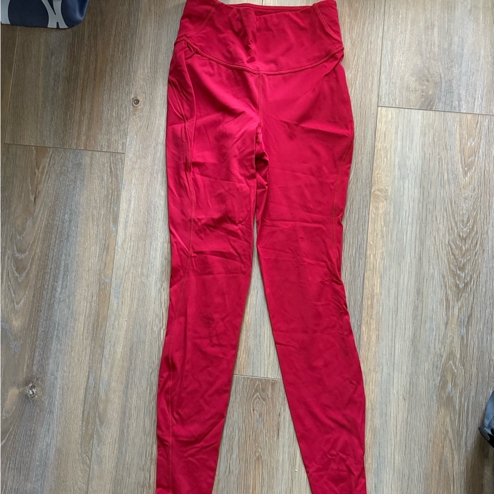Red Lululemon Leggings